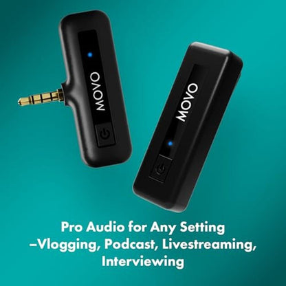 Camera Microphone: Movo Wireless Mini 2.4Ghz Transmitter – Packaging