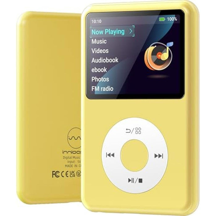 MP3 Player: INNIOASIS Y1 Bluetooth Black 128GB – Front View