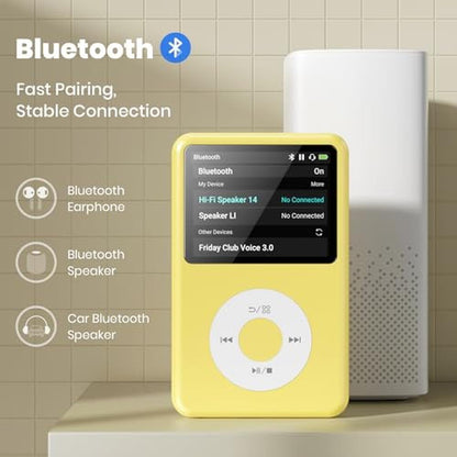 MP3 Player: INNIOASIS Y1 Bluetooth Black 128GB – Close-up Detail