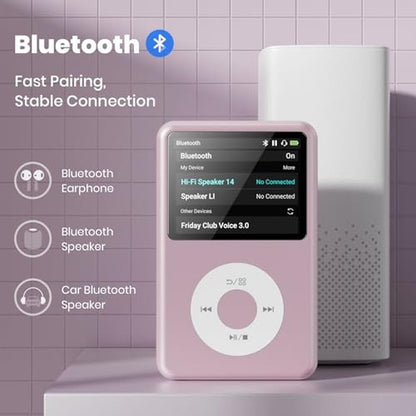 MP3 Player: Y1 Portable Music Digital Player with Bluetooth – Close-up Detail
