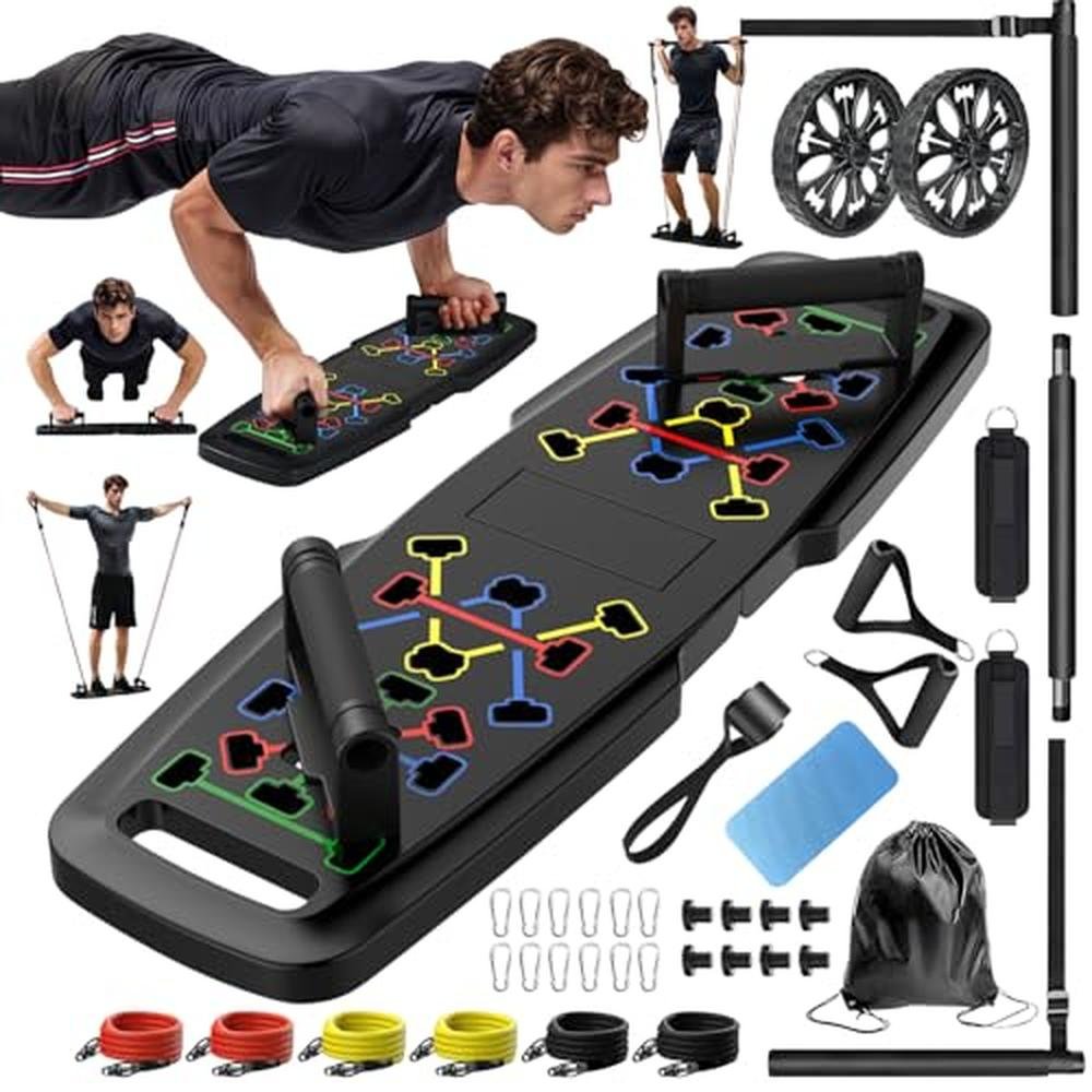 Home Gym Equipment: MQRW Push Up Board Portable Exercise – Front View