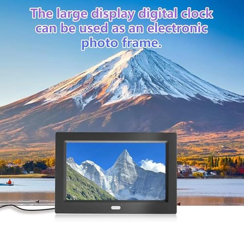 Clock Large: MRCHYDZ 10 Inch Digital Clock with Day and Date – In Use
