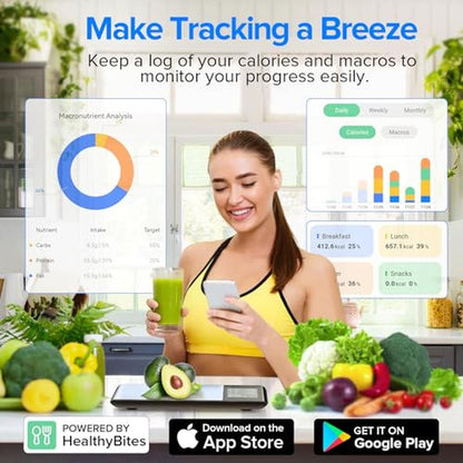 Weight Food Scale: Smart Kitchen Scale with Nutritional – In Use