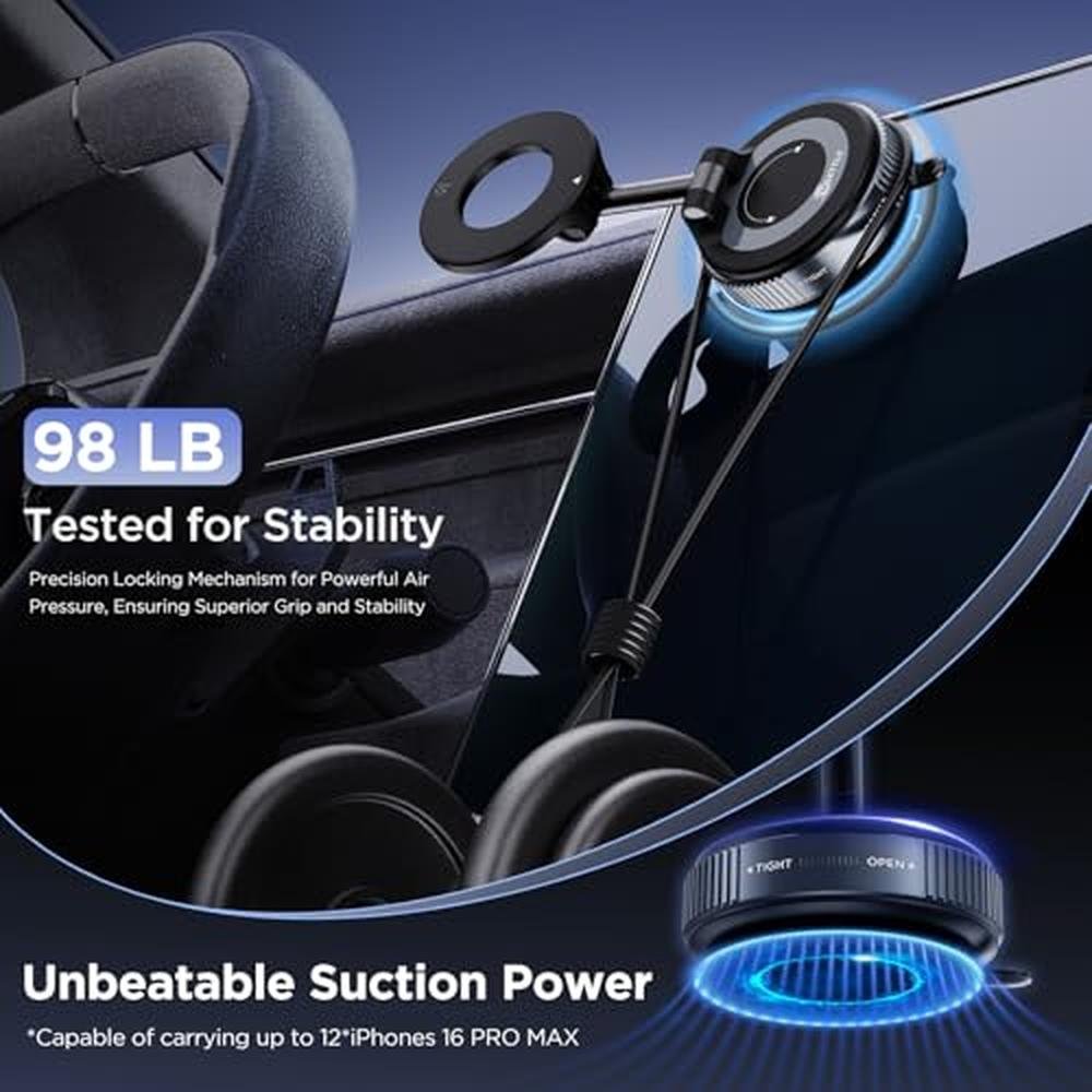 Phone Car Mount: MSXTTLY Vacuum Magnetic Phone Holder – Packaging
