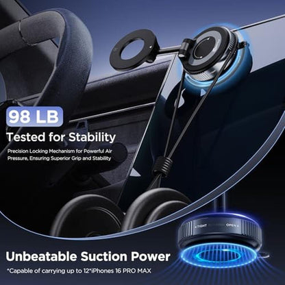 Phone Car Mount: MSXTTLY Vacuum Magnetic Phone Holder – Packaging