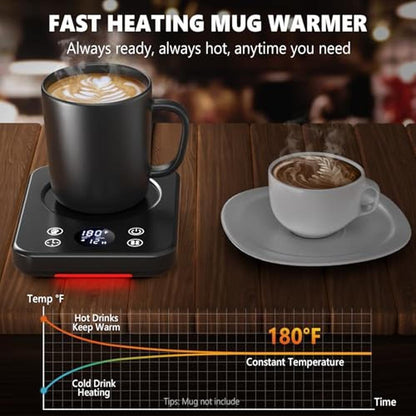 Warmer Coffee: Mug Warmer Coffee Cup Warmer for Desk with – In Use