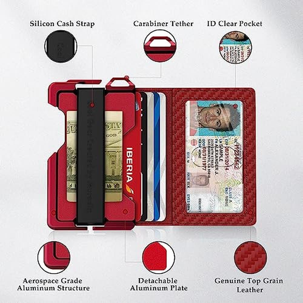 Wallet Muradin: MURADIN Tactical Minimalist Wallet for Men – Side View