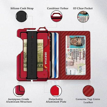 Wallet Muradin: MURADIN Tactical Minimalist Wallet for Men – Side View
