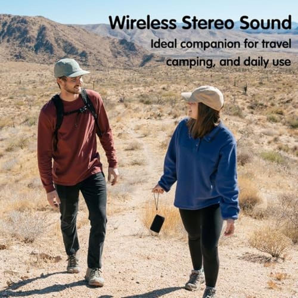 MusiBaby M68: Portable Bluetooth Speaker Waterproof – Side View