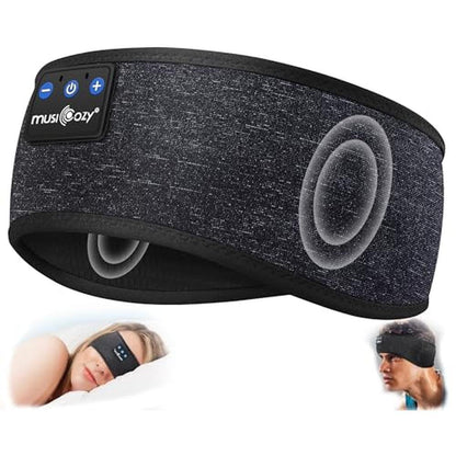 Sleep Headphones: MUSICOZY Bluetooth 5.4 Headband Headphones – Front View