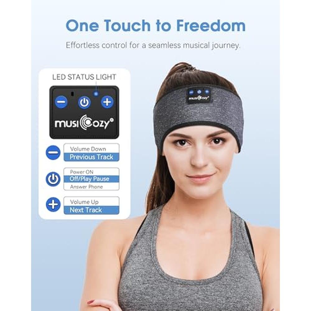 Sleep Headphones: MUSICOZY Bluetooth 5.4 Headband Headphones – Packaging