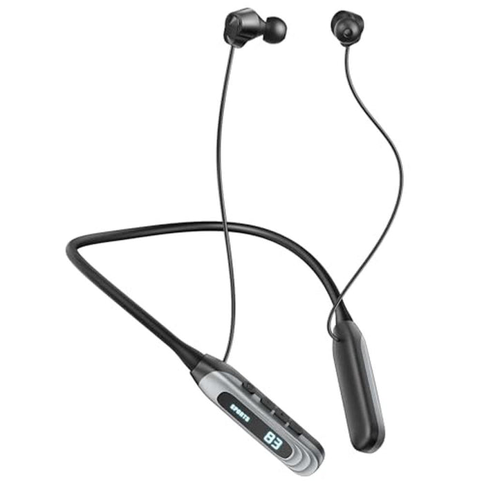 MZYQCY Neckband: Bluetooth Headphones 80h Playback – Front View