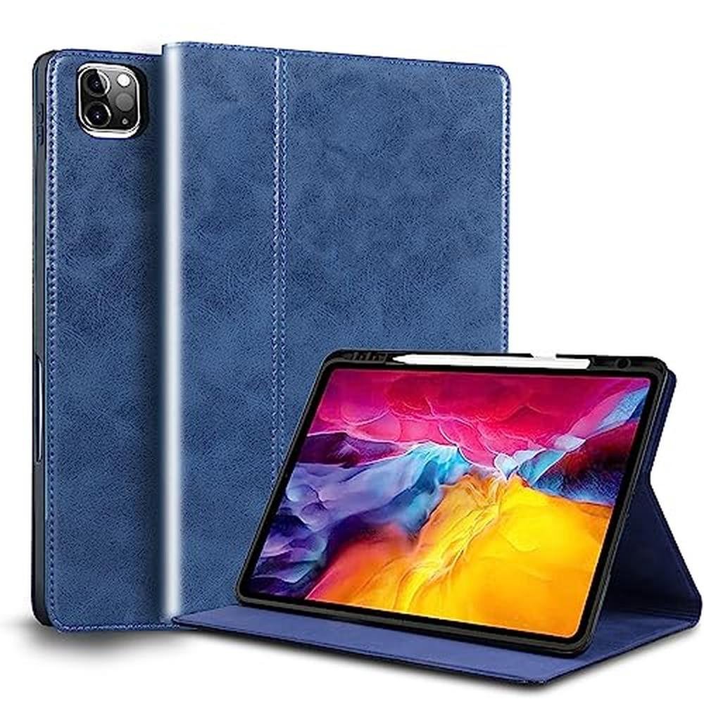 Nanruil iPad Case: Premium Genuine Leather Cover for iPad – Front View
