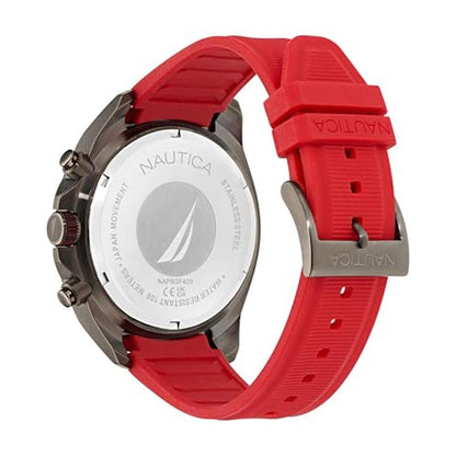 Nautica NCT: Blue Sail Chronograph Watch – Side View