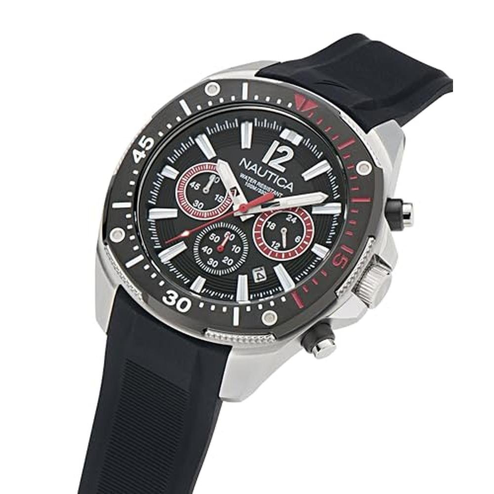 Nautica NCT Blue Sail: Nautica NCT Sea Dive Watch – Side View