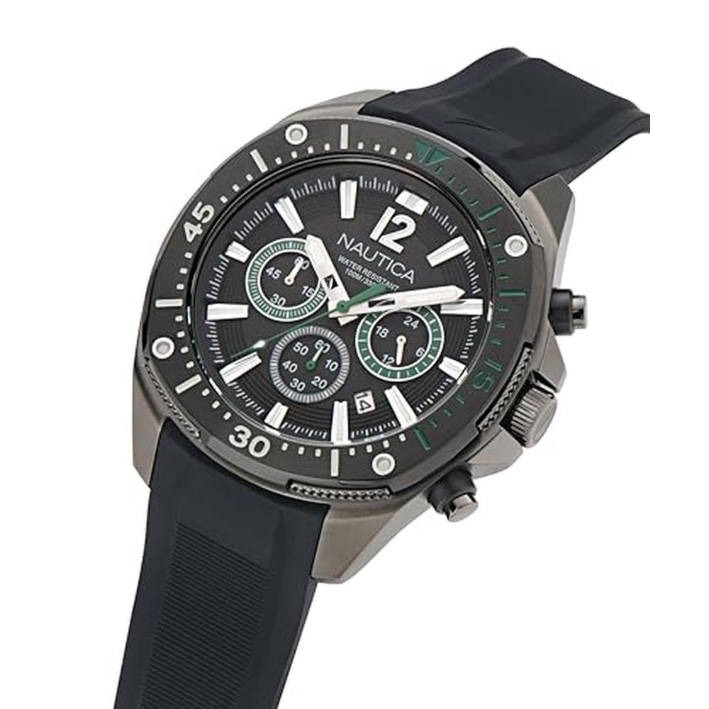 Nautica NCT Blue Sail: Luxury Silicone Watch – Side View