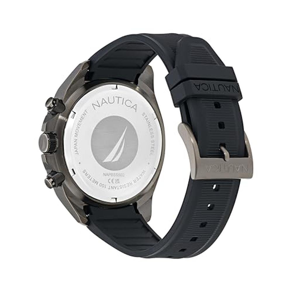 Nautica NCT Blue Sail: Luxury Silicone Watch – Close-up Detail