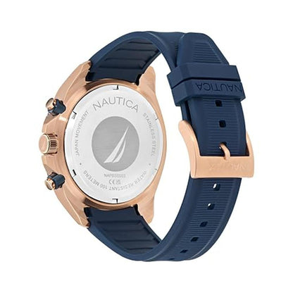Nautica NCT Blue Sail: Nautica NCT Watch Blue Rose Gold – Close-up Detail