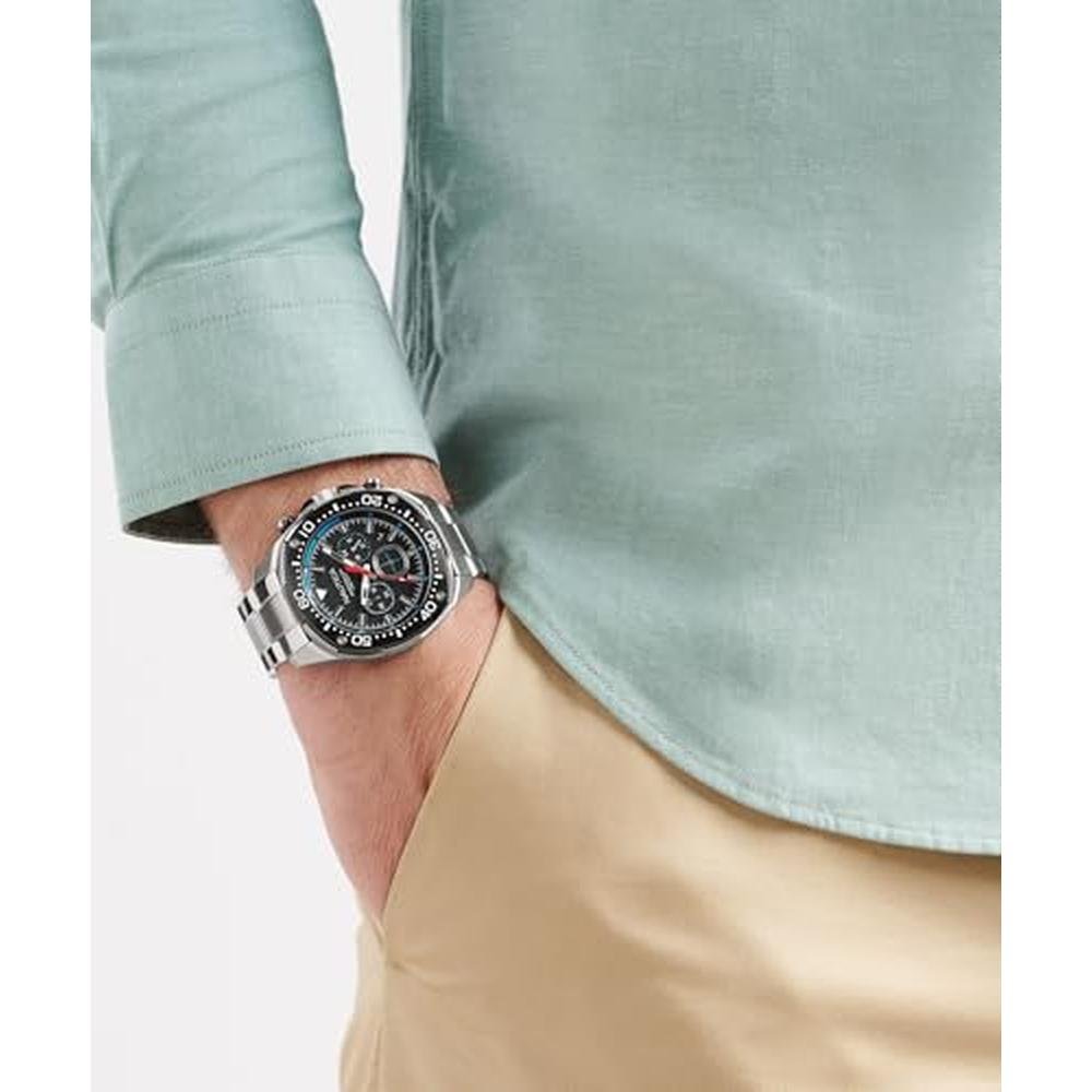 Nautica NCT Blue Sail: Stainless Steel Bracelet Watch – In Use
