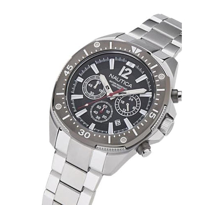 Nautica NCT Blue Sail: Stainless Steel Watch – Side View