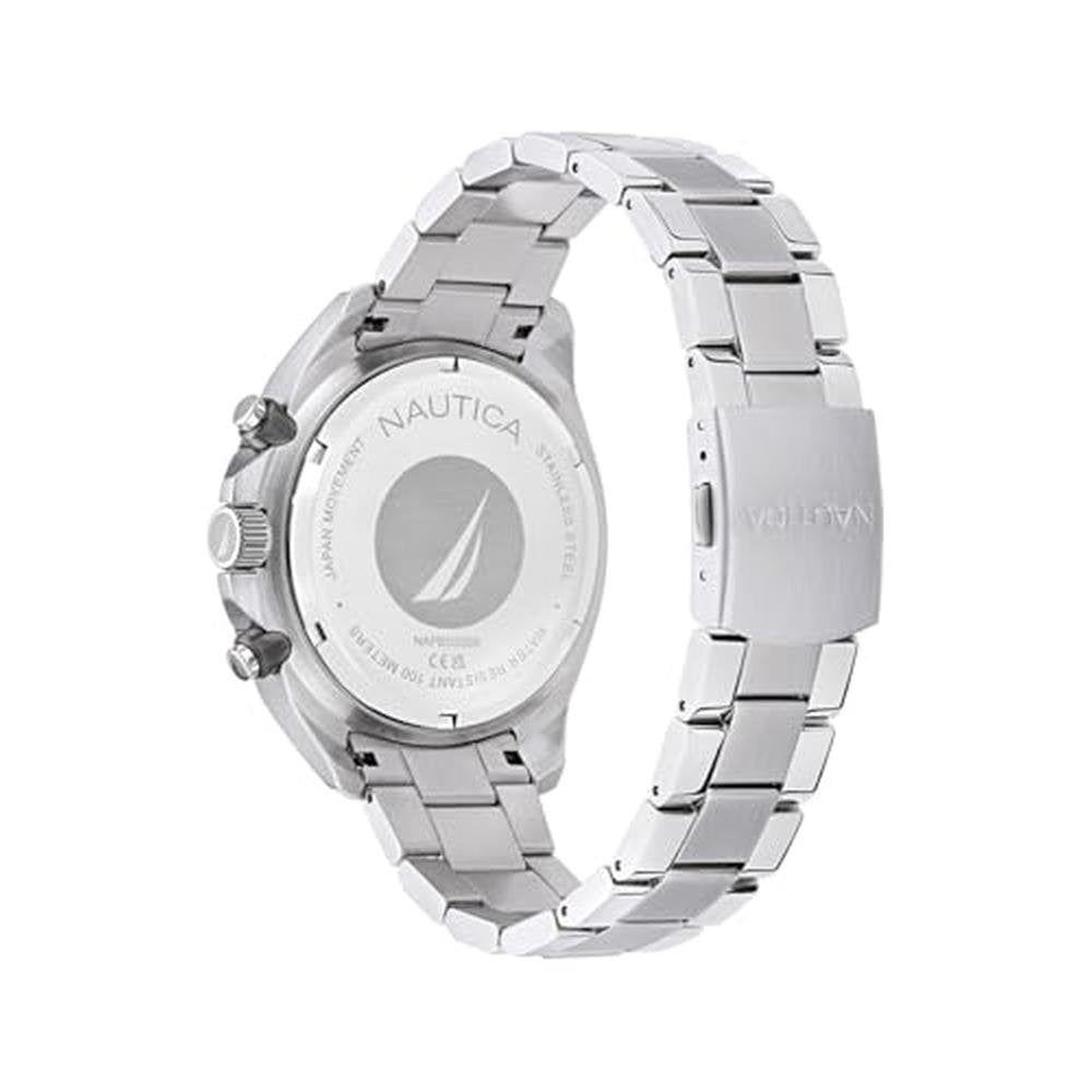 Nautica NCT Blue Sail: Stainless Steel Watch – Close-up Detail