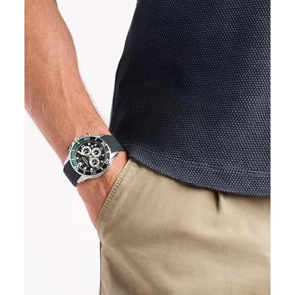 Nautica NST: Nautica Silicone Watch Black/Black/Silver – In Use
