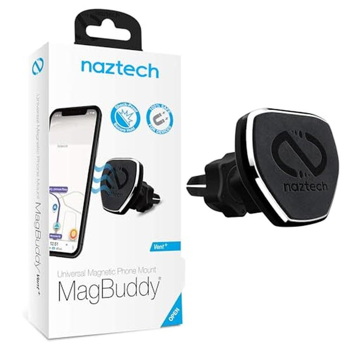 Naztech MagBuddy: Premium Car Air Vent Cell Phone Holder – Front View