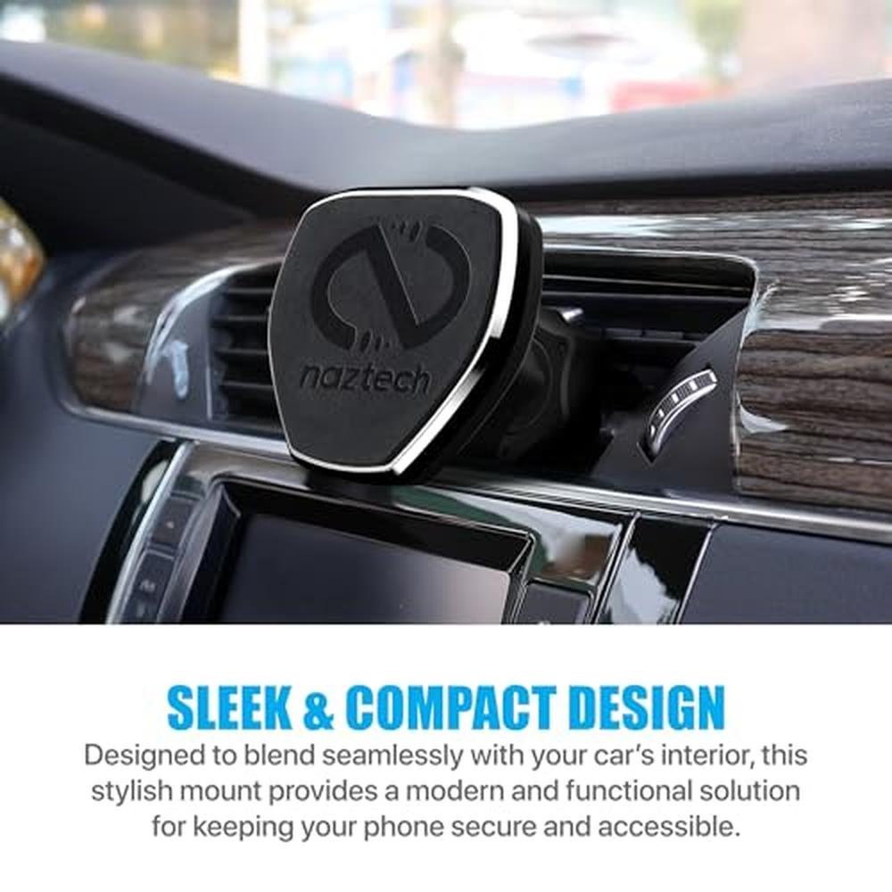 Naztech MagBuddy: Premium Car Air Vent Cell Phone Holder – Side View