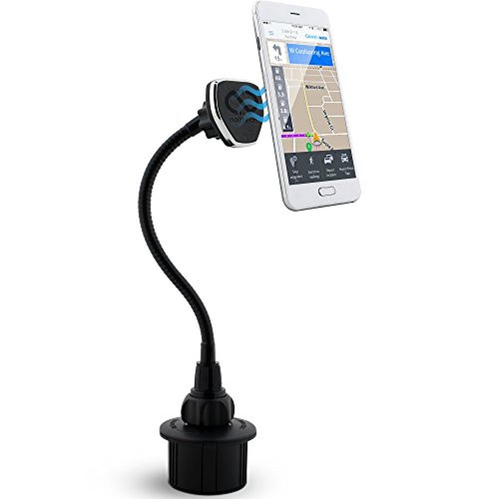 Naztech Magbuddy: Premium Car Cup Holder Cell Phone Mount – Front View