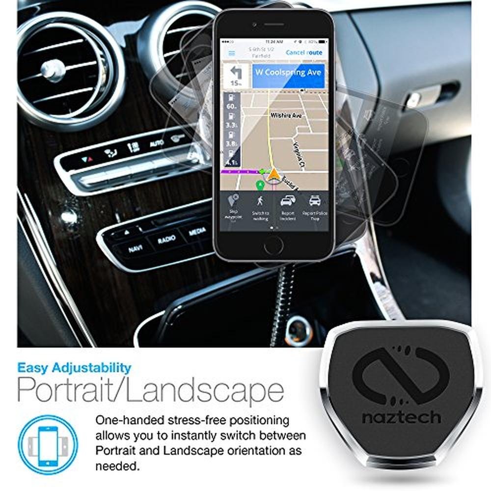 Naztech Magbuddy: Premium Car Cup Holder Cell Phone Mount – Close-up Detail