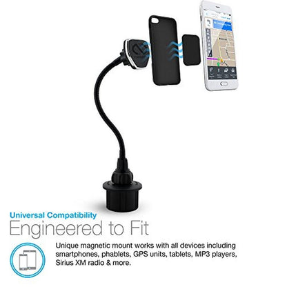 Naztech Magbuddy: Premium Car Cup Holder Cell Phone Mount – In Use