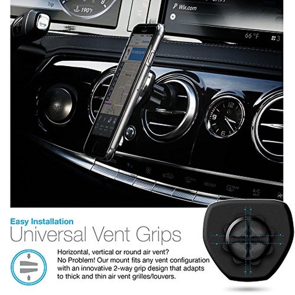 Phone Naztech: Naztech MagBuddy Magnetic Air Vent Car Phone – Packaging