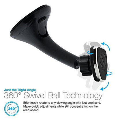 Naztech Magbuddy: Naztech Magnetic Phone Car Mount Black – In Use