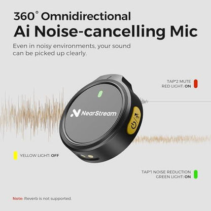 Microphone NearStream: NearStream AWM25T Wireless Lavalier – Close-up Detail