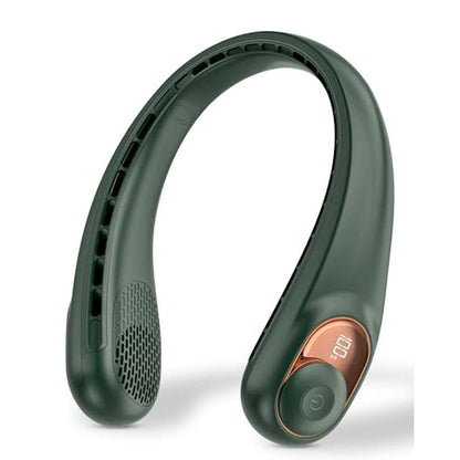 Neck Fan: TUNISE Personal Fan with LED Display – Front View