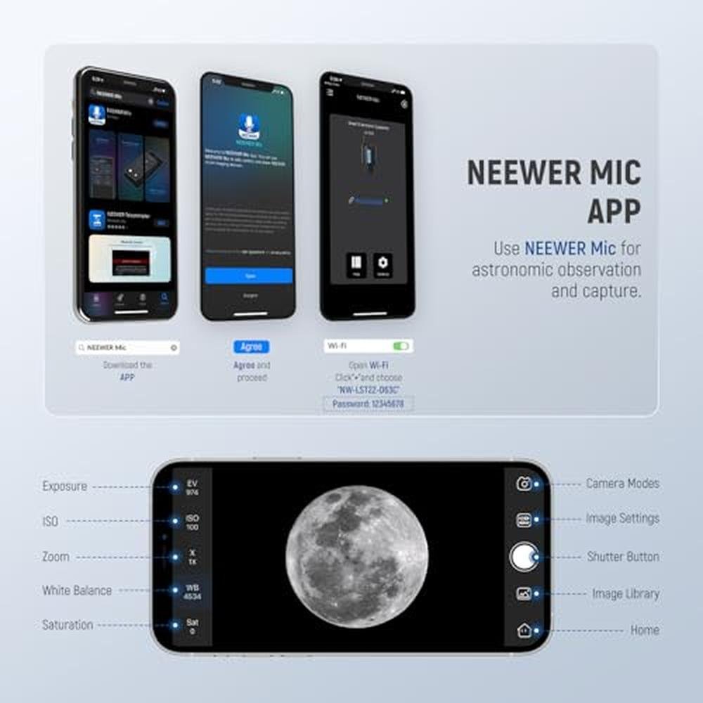 NEEWER Electronic Telescope Eyepiece – Packaging
