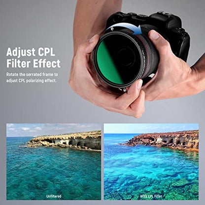 NEEWER 2 in 1 55mm Variable ND Filter ND2ND32&CPL – Packaging