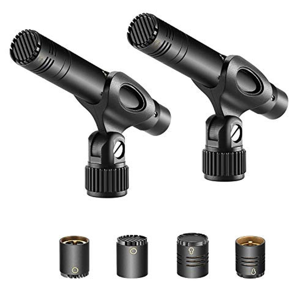 Mic Cardioid: Neewer 2-Pack Pencil Stick Condenser Mic with – Front View