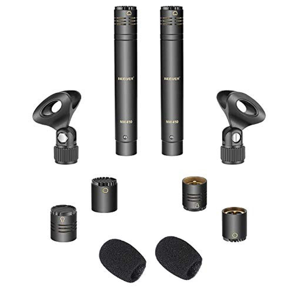 Mic Cardioid: Neewer 2-Pack Pencil Stick Condenser Mic with – Side View
