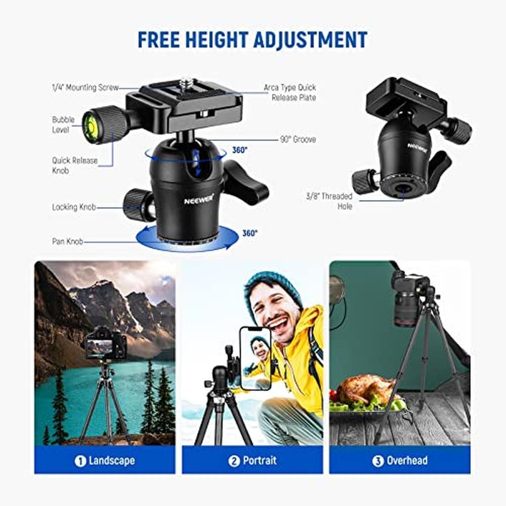 Camera Tripod: NEEWER 28-72cm Carbon Fiber Tripod – In Use
