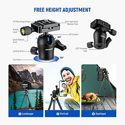 Camera Tripod: NEEWER 28-72cm Carbon Fiber Tripod – In Use