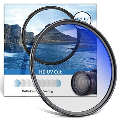 NEEWER 49mm MRC UV Protection Filter 30 Layer Multi – Front View