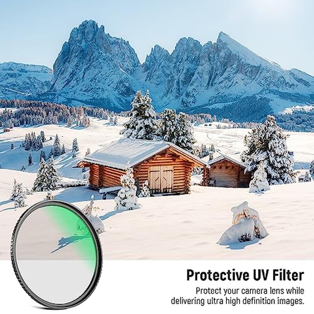 NEEWER 55mm MC UV Protection Filter 24 Layer Multi – Side View