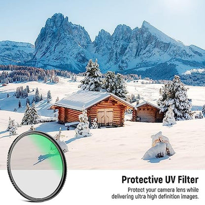 NEEWER 55mm MC UV Protection Filter 24 Layer Multi – Side View