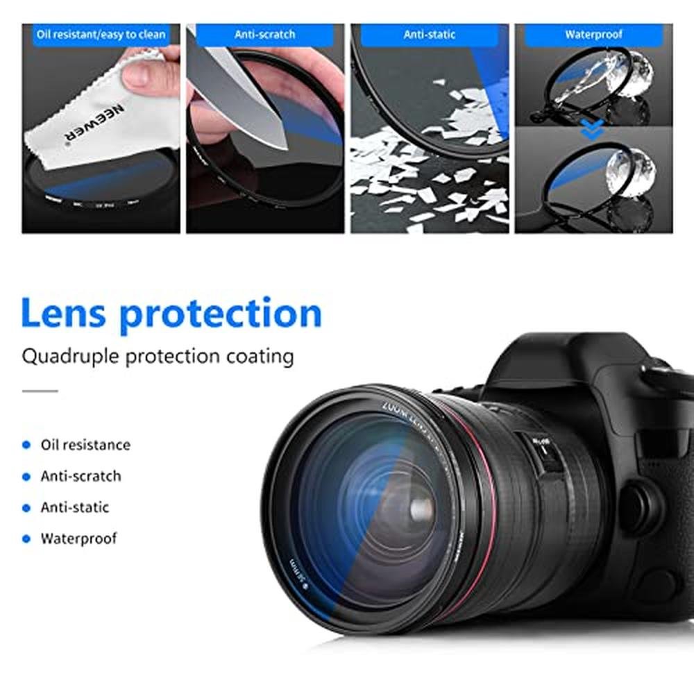 NEEWER 58mm MRC UV Protection Filter 30 Layers Nano – In Use