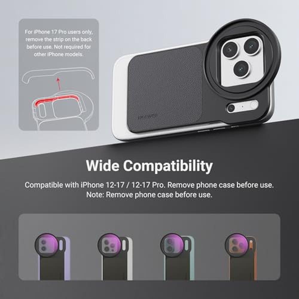 NEEWER 6.3" Magnetic Phone Lens Filter Mount Adapter – Side View