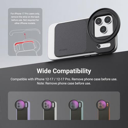 NEEWER 6.3" Magnetic Phone Lens Filter Mount Adapter – Side View