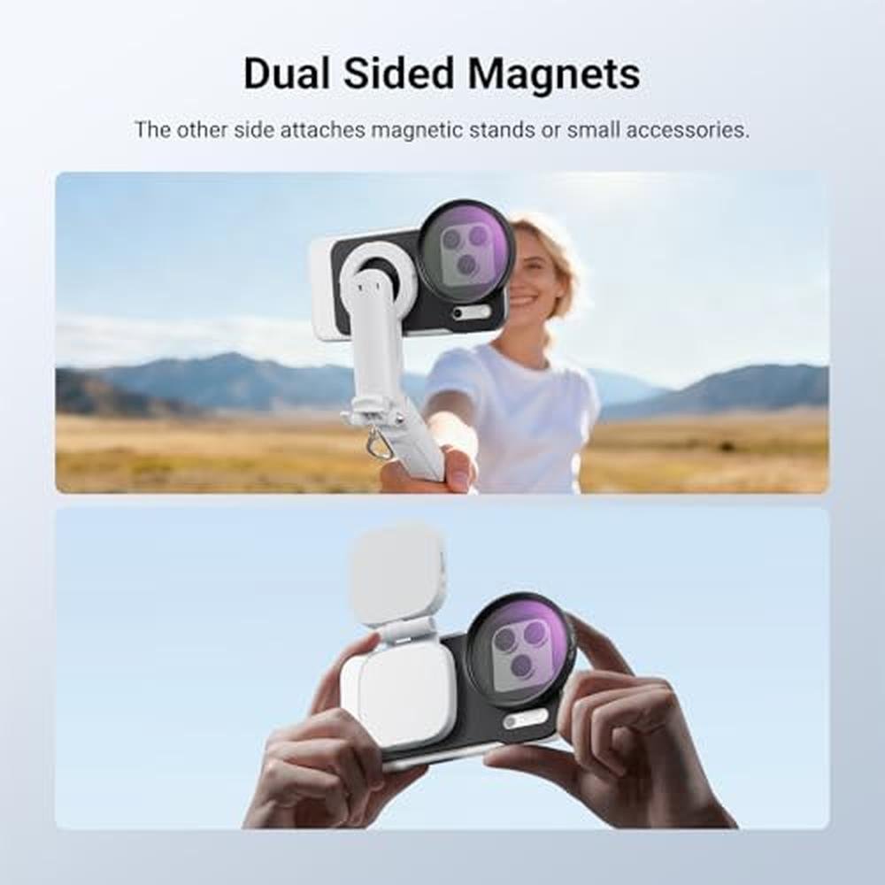 NEEWER 6.3" Magnetic Phone Lens Filter Mount Adapter – In Use