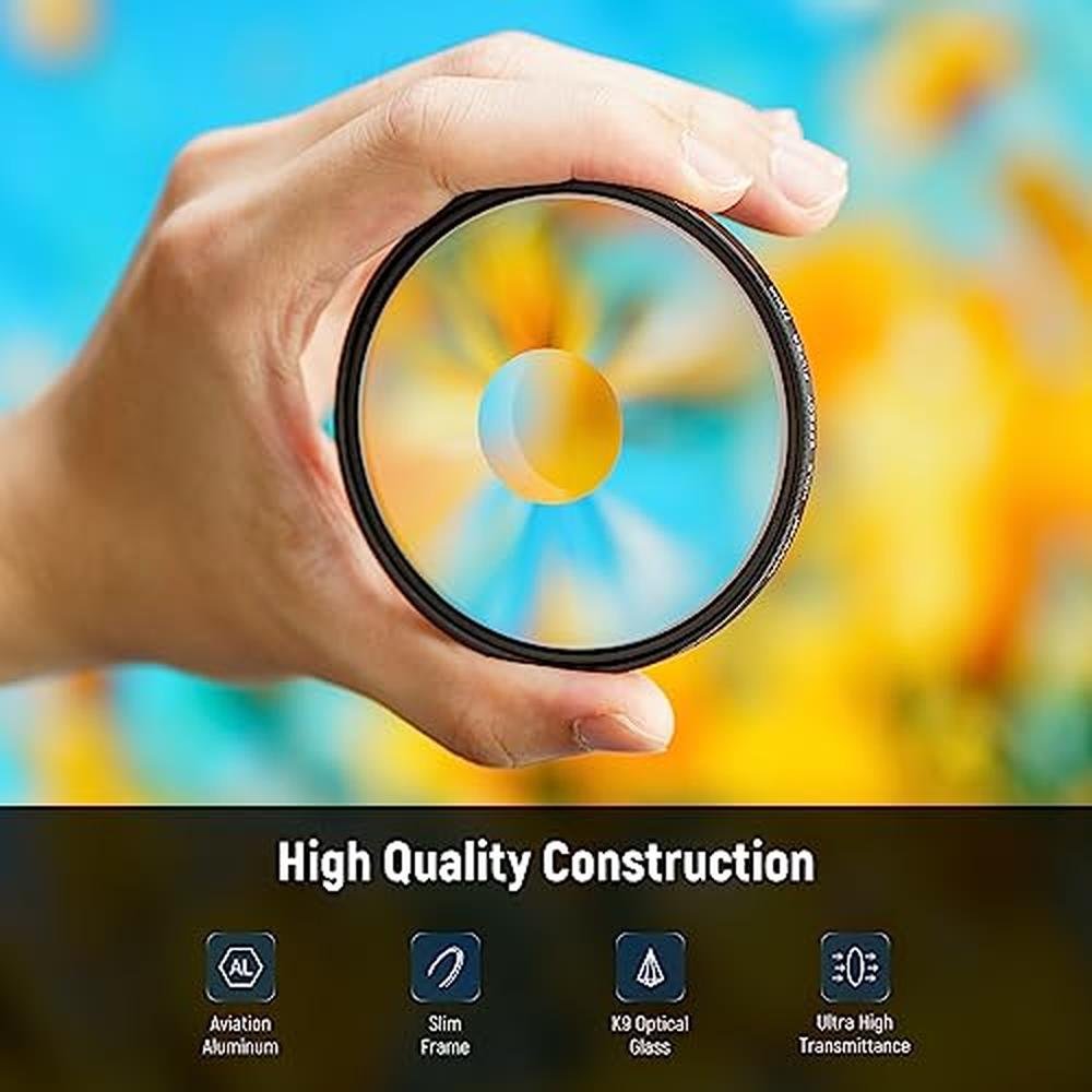 Halo Camera: Neewer 77mm Spiral Halo Camera Lens Filter – Close-up Detail