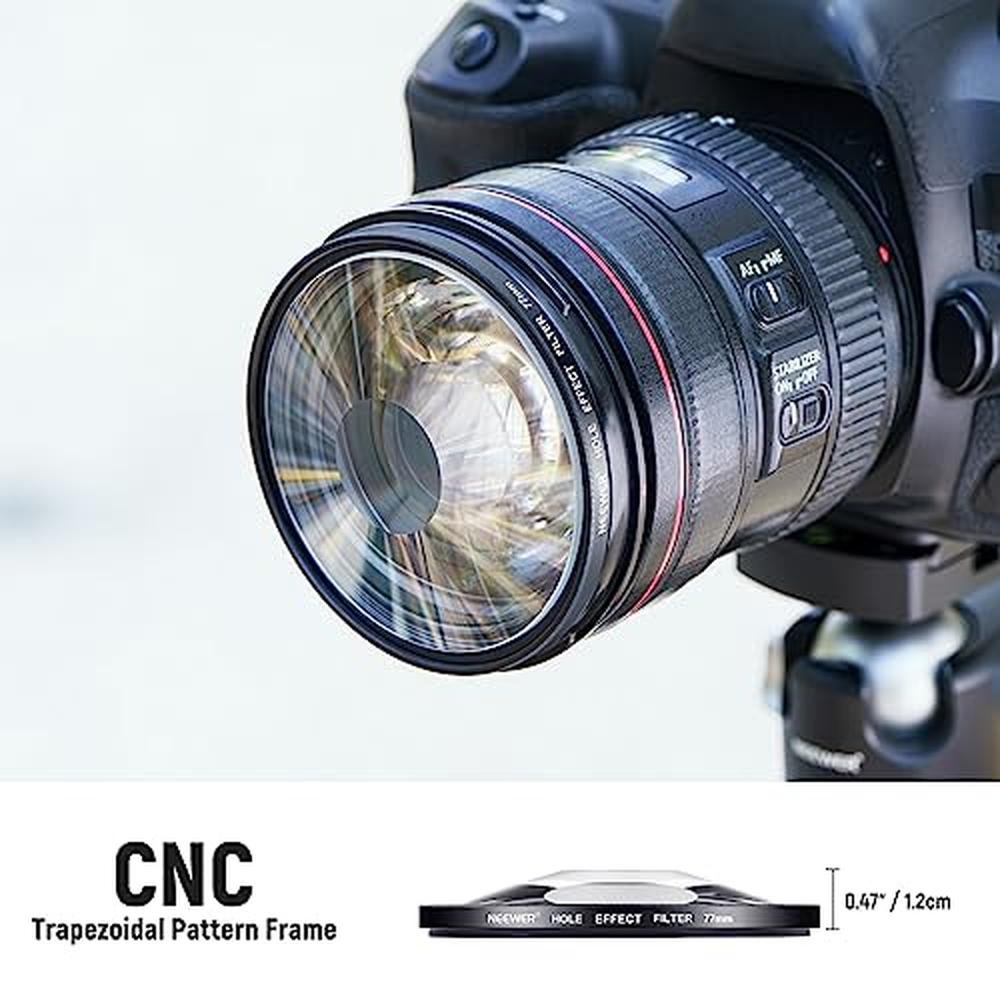 Halo Camera: Neewer 77mm Spiral Halo Camera Lens Filter – Packaging